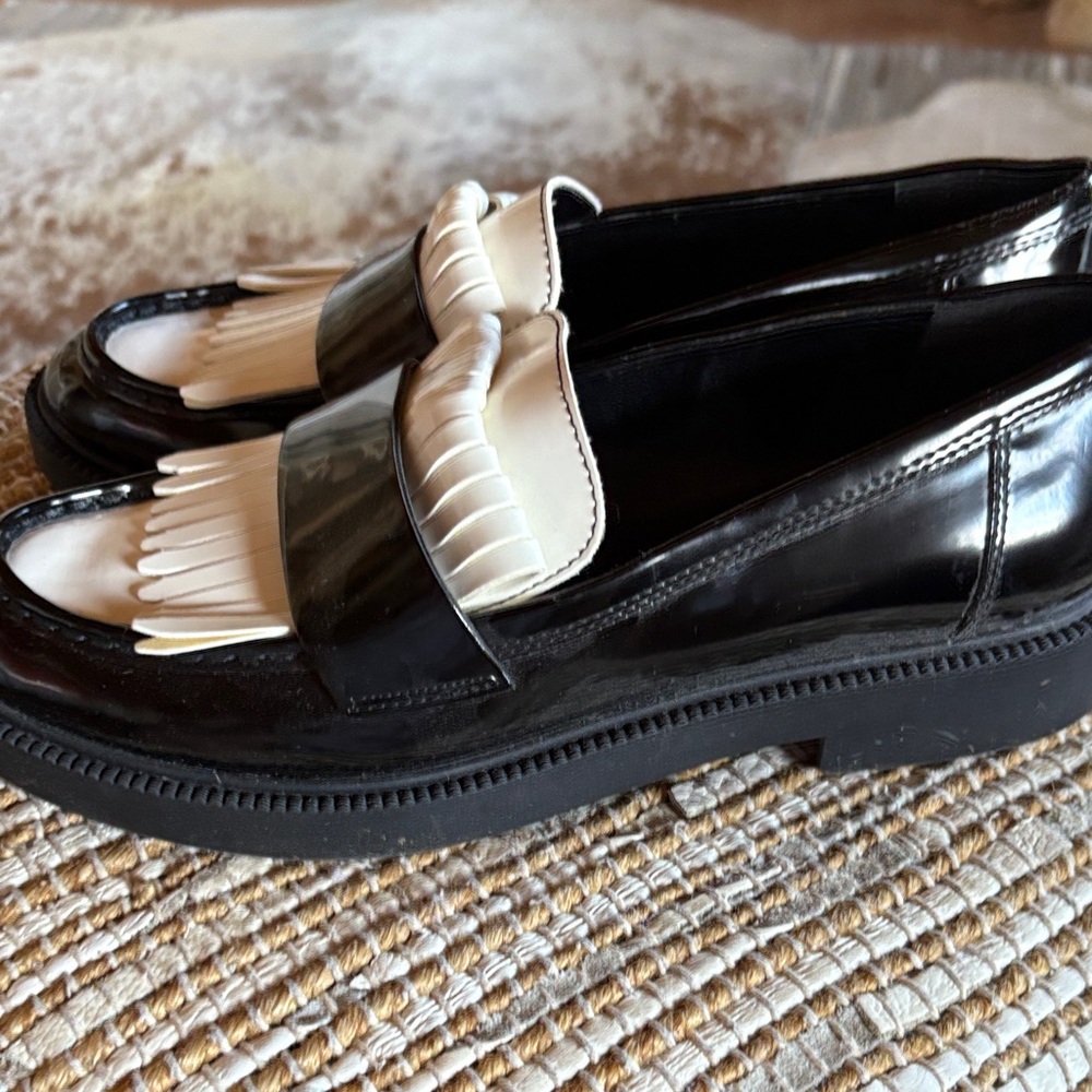 Marc Fisher Black and White Loafers - Picture 2 of 6
